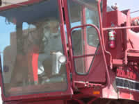 Sun 19 - Jay Garber in combine cab.